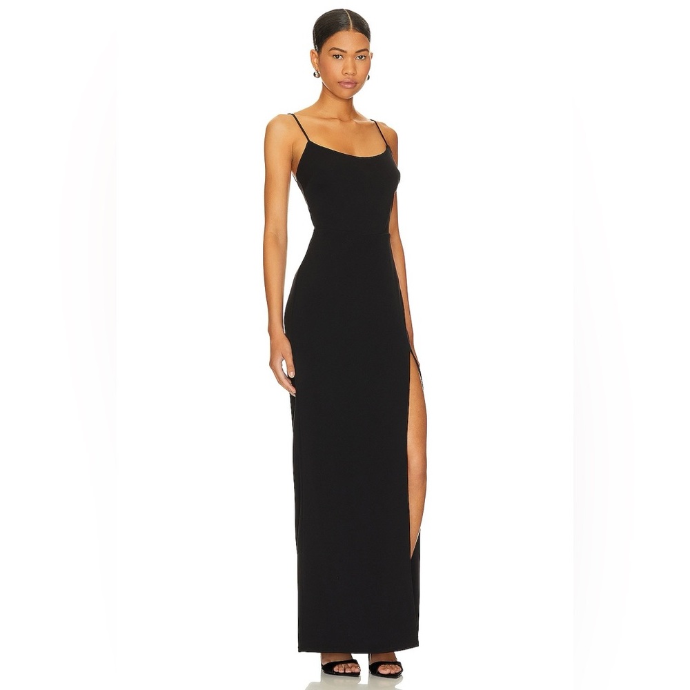 Katie May Side Slit Karla Dress in BLACK NWT - Picture 3 of 13
